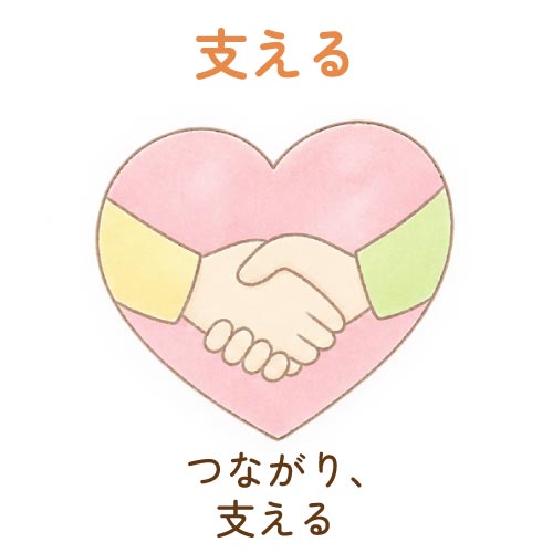 支える　つながり、支える
