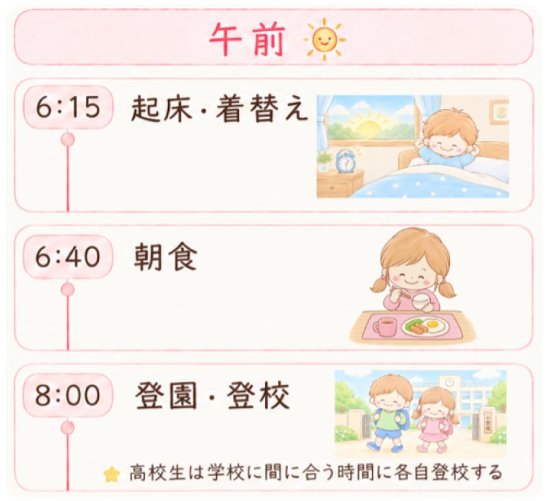 午前の流れ